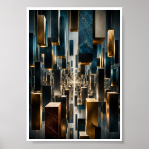 Floating Monolith Infinity Wall Art