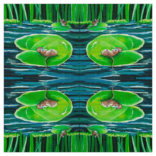 Floating on My Lily Pad Fabric (Swatch)