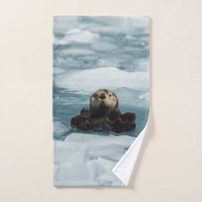 Floating Otter Hand Towel (Hand Towel)
