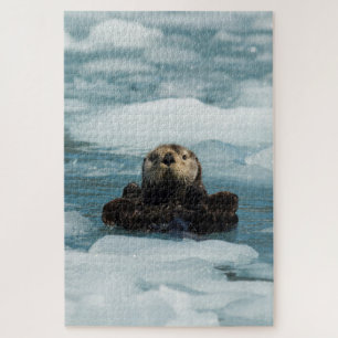 Floating Otter Jigsaw Puzzle