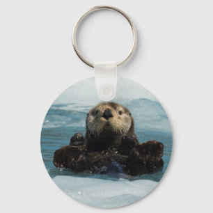Floating Otter Keychain