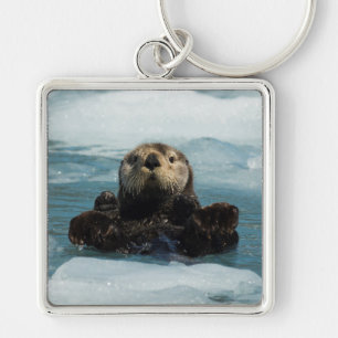 Floating Otter Keychain