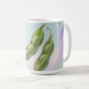 Floating Pea Pods Dreamy Coffee Mug