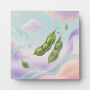 Floating Pea Pods Dreamy Plaque