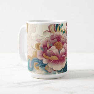 Floating Peony Coffee Mug