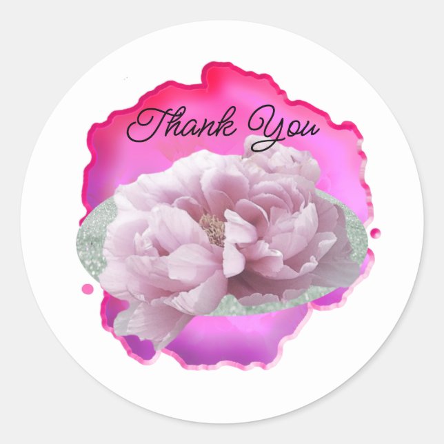 Floating Peony Sticker (Front)