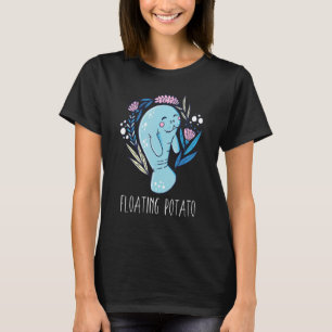 Floating Potato Manatee Marine Life 3 T-Shirt