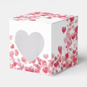 Floating red hearts Favour Box