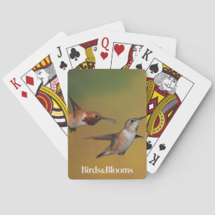 Floating Rufous Hummingbird Playing Cards