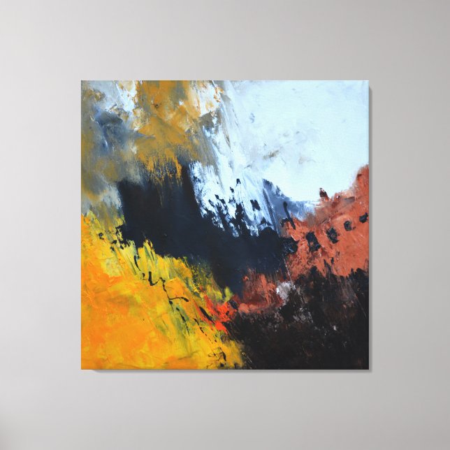 Floating seconds canvas print (Front)