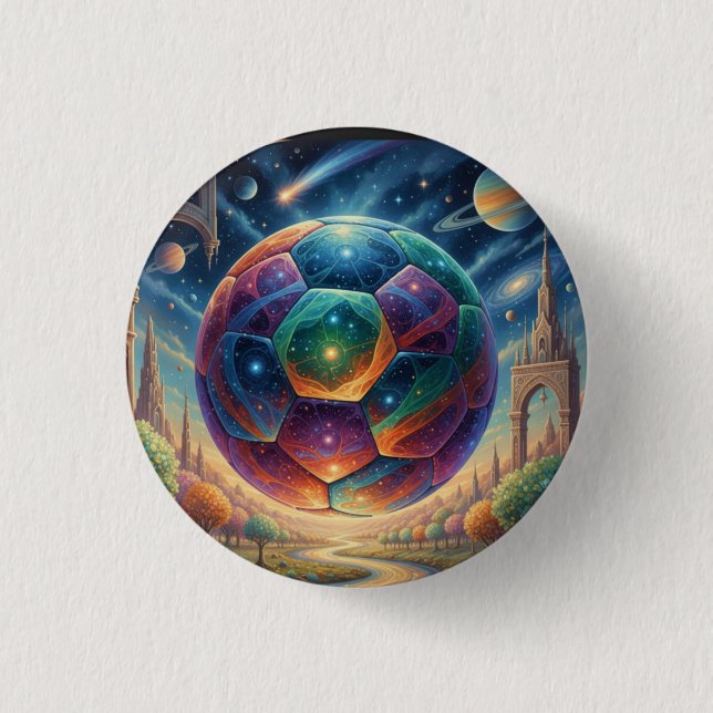 Floating Sphere of Light 1 Inch Round Button (Front)
