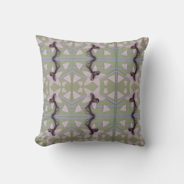 Floating Stars Throw Pillow (Front)