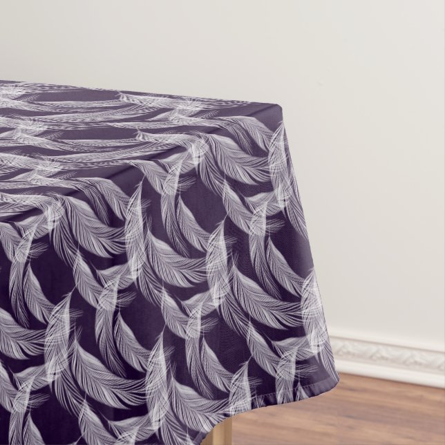 Floating White Feathers     Tablecloth (In Situ)
