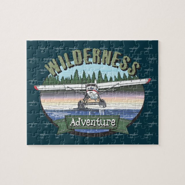 Floatplane Aviation Wilderness Adventure Jigsaw Puzzle (Horizontal)