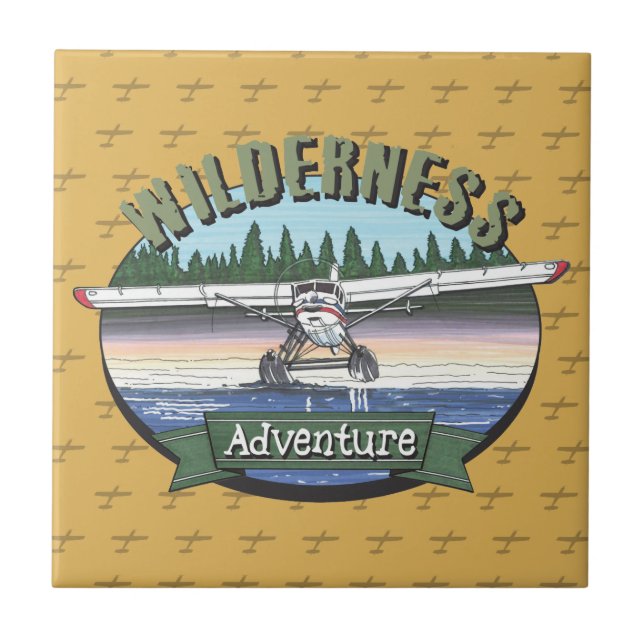 Floatplane Aviation Wilderness Adventure Tile (Front)