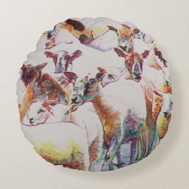 Flock 2011 round pillow (Front)