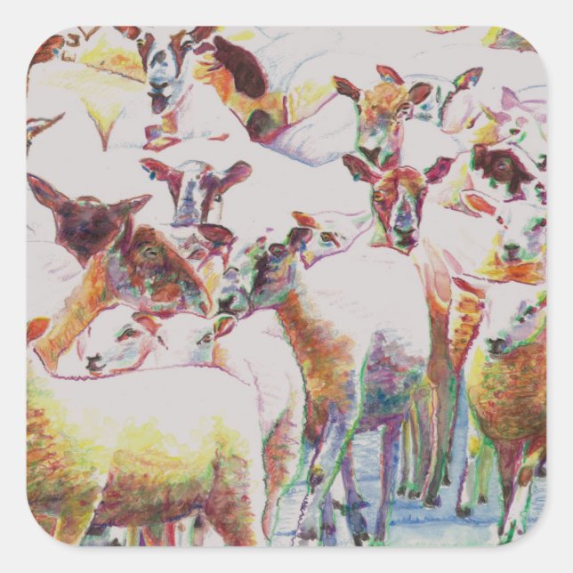 Flock 2011 square sticker (Front)