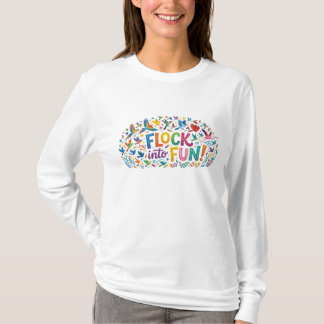 Flock into Fun – Playful Christian Bird T-Shirt
