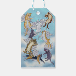Flock of Angel Cats by Rachel Armington Gift Tags