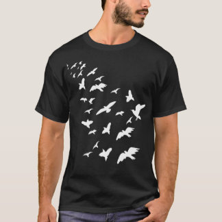 Flock Of Birds Flying Birds Conservation Gift  1  T-Shirt
