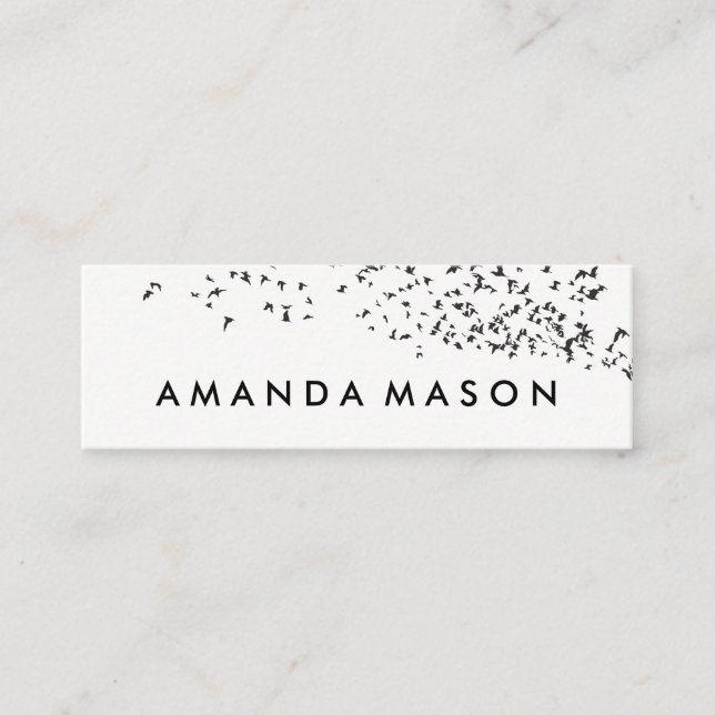 Flock of Birds Mini Business Card (Front)