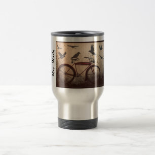 flock of crows travel mug