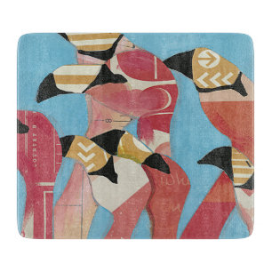 Flock of Flamingos Cutting Board