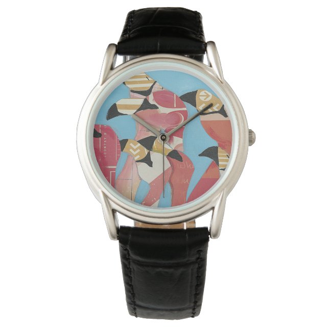 Flock of Flamingos Watch (Front)