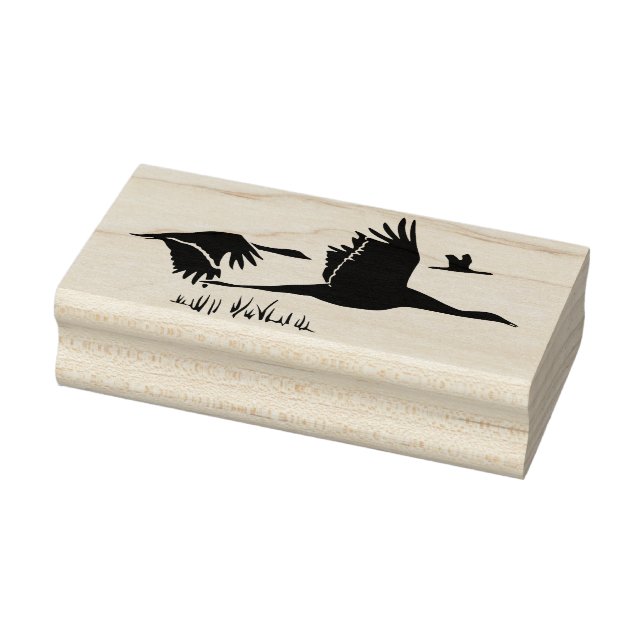 Flock of Geese Rubber Stamp (Stamp)