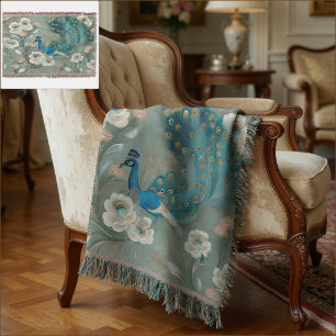 Flock of Gold Throw Blanket