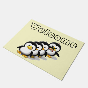 Flock of Penguins Doormat