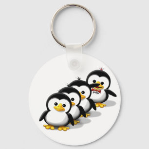 Flock of Penguins Keychain