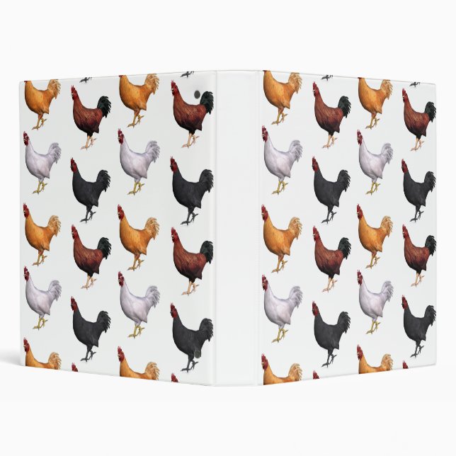 Flock Of Roosters Binder (Background)