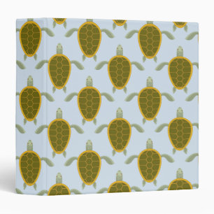 Flock Of Sea Turtles Pattern Binder