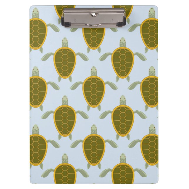 Flock Of Sea Turtles Pattern Clipboard (Front)