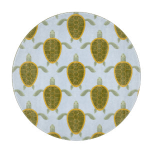 Flock Of Sea Turtles Pattern Cutting Board