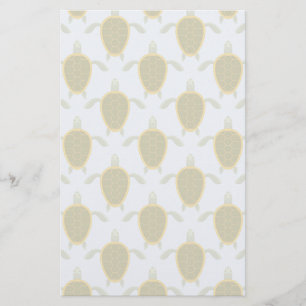 Flock Of Sea Turtles Pattern Stationery