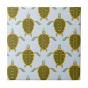 Flock Of Sea Turtles Pattern Tile