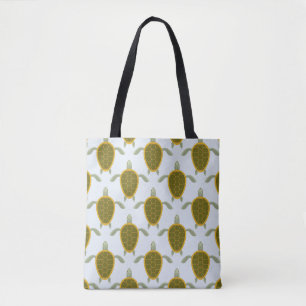 Flock Of Sea Turtles Pattern Tote Bag