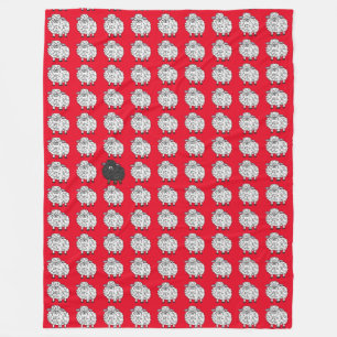 Flock of Sheep Fleece Blanket