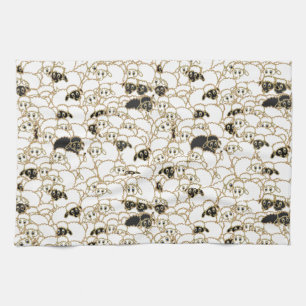 flock of sheep kitchen towel