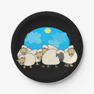 Flock Of Sheep Paper Plates