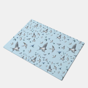 Flock of Swallows in Flight  Doormat