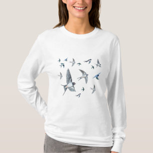 Flock of Swallows in Flight T-Shirt