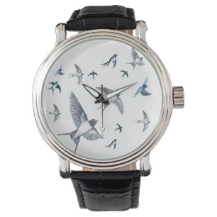 Flock of Swallows in Flight Watch