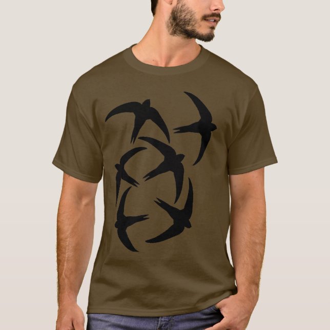 Flock of Swallows T-Shirt (Front)