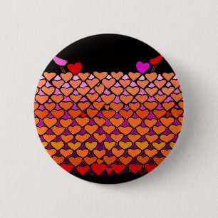 Flock of Valentines 2 Inch Round Button