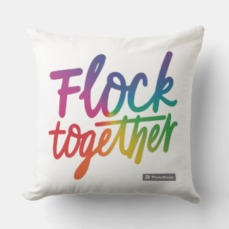 Flock Together Throw Pillow