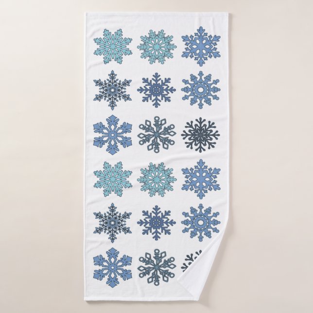Flocon de neige (Serviette de bain)