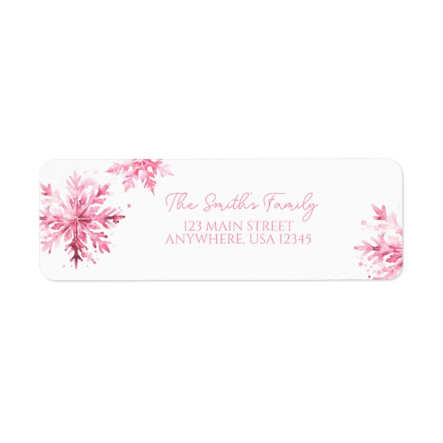 Flocon de neige Aquarelle hiver ONE derland Annive (Devant)